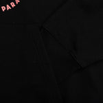 Fleece Hoodie With Unicorns Embroidery - Black