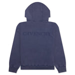 Shadow Oversized Hoodie - Medium Blue