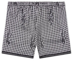 Houndstooth Silk Short - Black