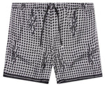 Houndstooth Silk Short - Black