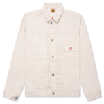 Natural Denim Work Jacket - White