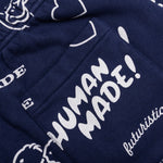 Printed Sweat Shorts - Navy