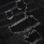 Ian Slim Denim Short - Vintage Black