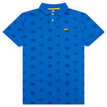 Cash Rules S/S Polo - Strong Blue