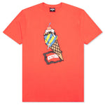 Cone Man S/S Tee - Neon Red