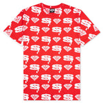 Diamonds and Dollars S/S Tee - Fiery Red