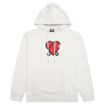 Heart Hoodie - Light Heather Grey