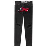 Black Running Dog Jean - Black