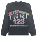 Inri Snake L/S Tee - Vintage Black