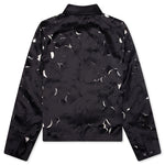 Duchess Satin Jacket With Cut-Out Detail - Black