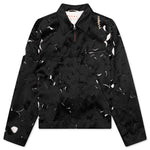 Duchess Satin Jacket With Cut-Out Detail - Black