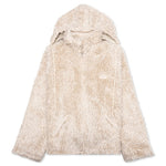 Shaggy Fleece Faux Fur Jacket - Glass