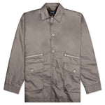 Multi-Pocket Chore Jacket - Grey Beige