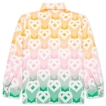 Jacquard Shacket - Gradient Flying Heart
