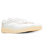 Cow Leather W/ Contrast Base - White