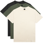 Foundation 3 Pack Tee - Natural