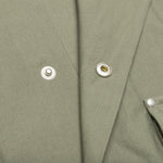 Cotton Poplin Frame Snap Overshirt - Olive