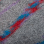 Mohair Jacquard Crew - Grey/Purple