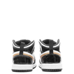 Air Jordan 1 Mid SE (TD) 'Black Gold' - Black/Metallic Gold/White