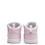 Jordan 1 Mid (TD) - Pink Foam/White/Fire Red