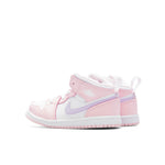 Jordan 1 Mid (TD) - Pink Wash/Violet Frost/White