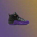 Jordan 12 Retro (PS) - Black/Field Purple/Metallic Gold