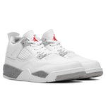 Air Jordan 4 Retro (PS) - White/Fire Red