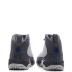 Air Jordan 9 Retro 'Flint Grey' (PS) - White/French Blue/Flint Grey