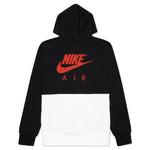 AJ4 Graphic Fleece Pullover Hoodie - White/Black