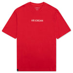 "Air Jordan" S/S T-Shirt - Fire Red/Sail