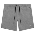 Essential Fleece Shorts - Carbon Heather/White