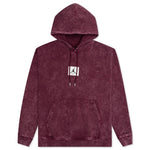 Essential Washed Fleece Hoodie - Cherrywood Red