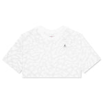 Women's Cropped Graphic T-Shirt - White