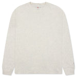 Wordmark L/S Tee - Oatmeal Heather
