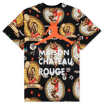 Jordan x Maison Chateau Rouge S/S AOP Tee - Black/Sail/Orange