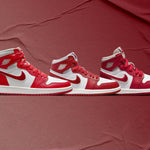 Air Jordan 1 Retro High OG (PS) - Light Iron Ore/Varsity Red/Sail