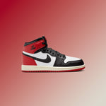 Air Jordan 1 Retro High OG (PS) 'Black Toe Reimagined' - White/Black/Varsity Red/Sail