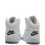 Air Jordan 5 Retro 'White Metallic' (PS) - White/Black/Metallic Silver