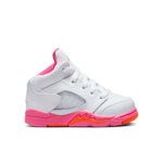Jordan 5 Retro (TD) - White/Pinksicle/Safety Orange