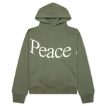 Jumbo Wordmark Hoodie - Olive