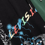 Television Split Jersey Shorts - Black/Green