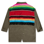 Coat - Khaki/Red/Green