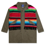 Coat - Khaki/Red/Green