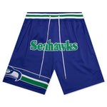 NFL Throwback  Seahawks Shorts  - Royal Blue