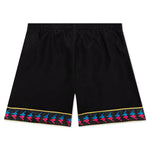 222 Banda Calabash Swim Shorts - Black/Fuchsia/Blue