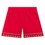 222 Banda Calabash Swim Shorts - Red/Dark Yellow/Dark Blue
