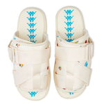 222 Banda Degana Sandals - Off-White/Blue Hawaiian