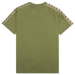 222 Banda Deto T-Shirt - Green Olive/Light Green