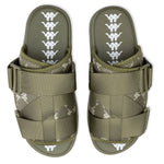 222 Banda Mitel 4 Sandals - Green Olive/White