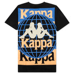 Authentic Ajoban T-Shirt - Black Smoke/Orange Salmon